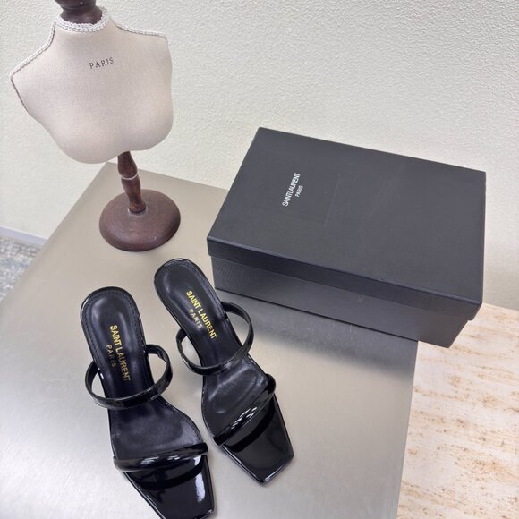 Exclusive Saint Laurent Black Opyum Stilettos - Picture 9 of 9